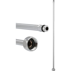 Трубка жесткая для смесителя  хромированная, M10 х 1/2"н.г х 60см