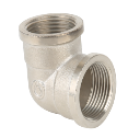 Угольник 90° ВР-ВР, никелированный, 3/4" х 1/2"